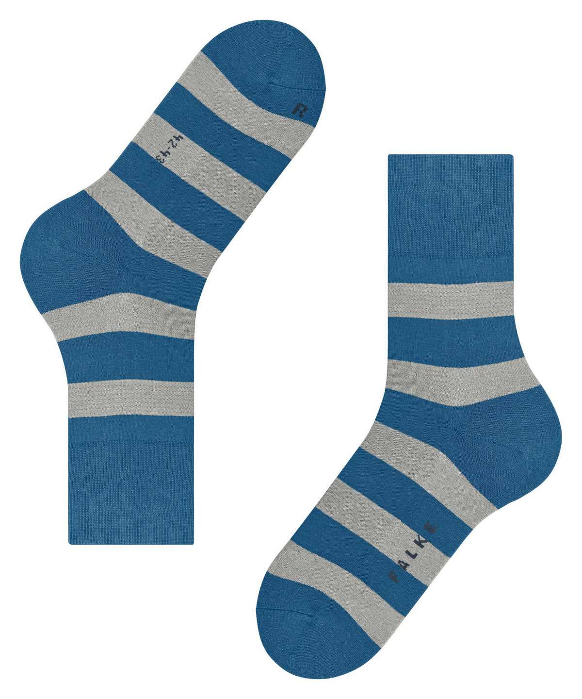 Falke Block Stripe Socks Socken Damen Blau | 7920685-ZM