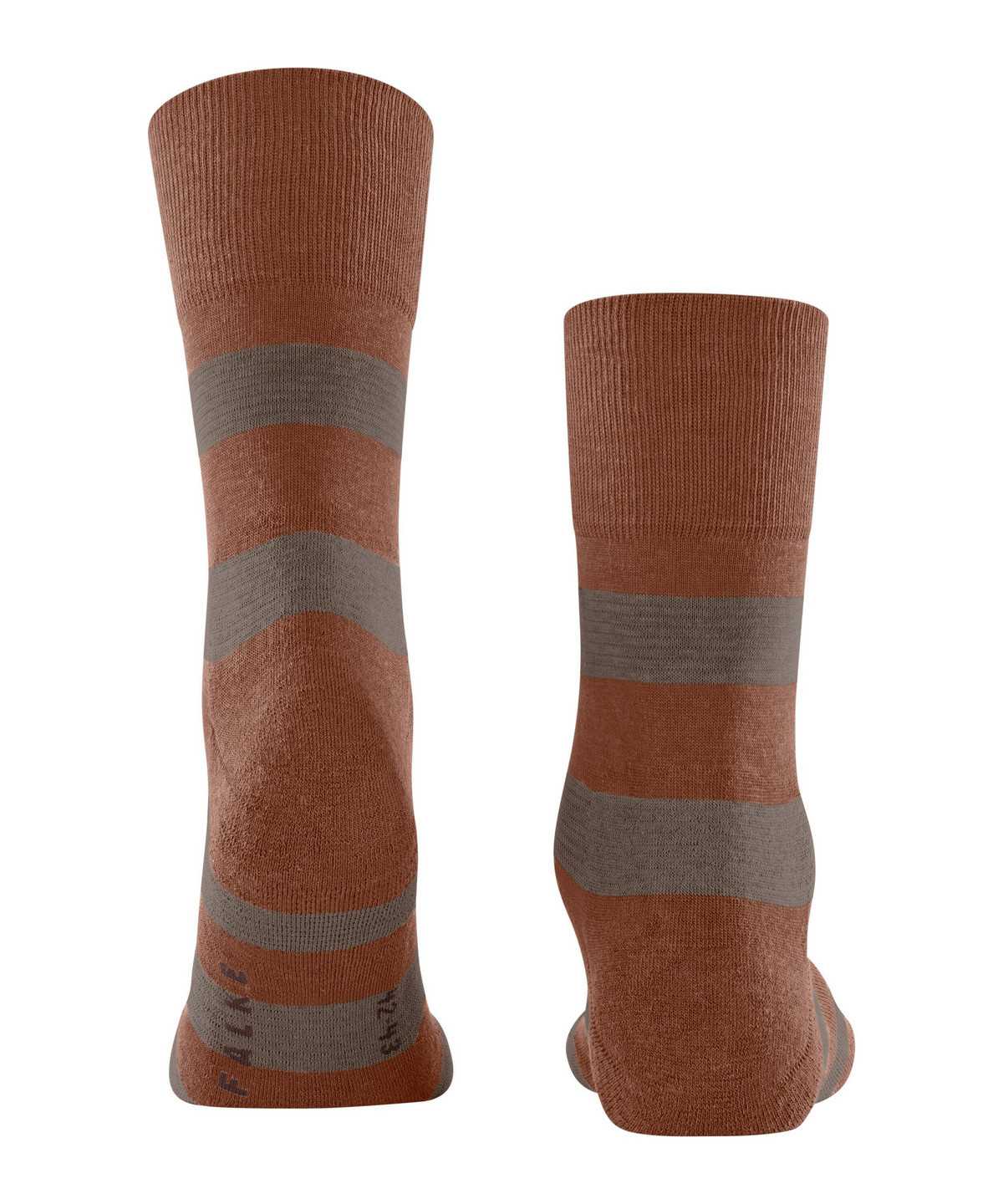 Falke Block Stripe Socks Socken Damen Braun | 8721346-HW