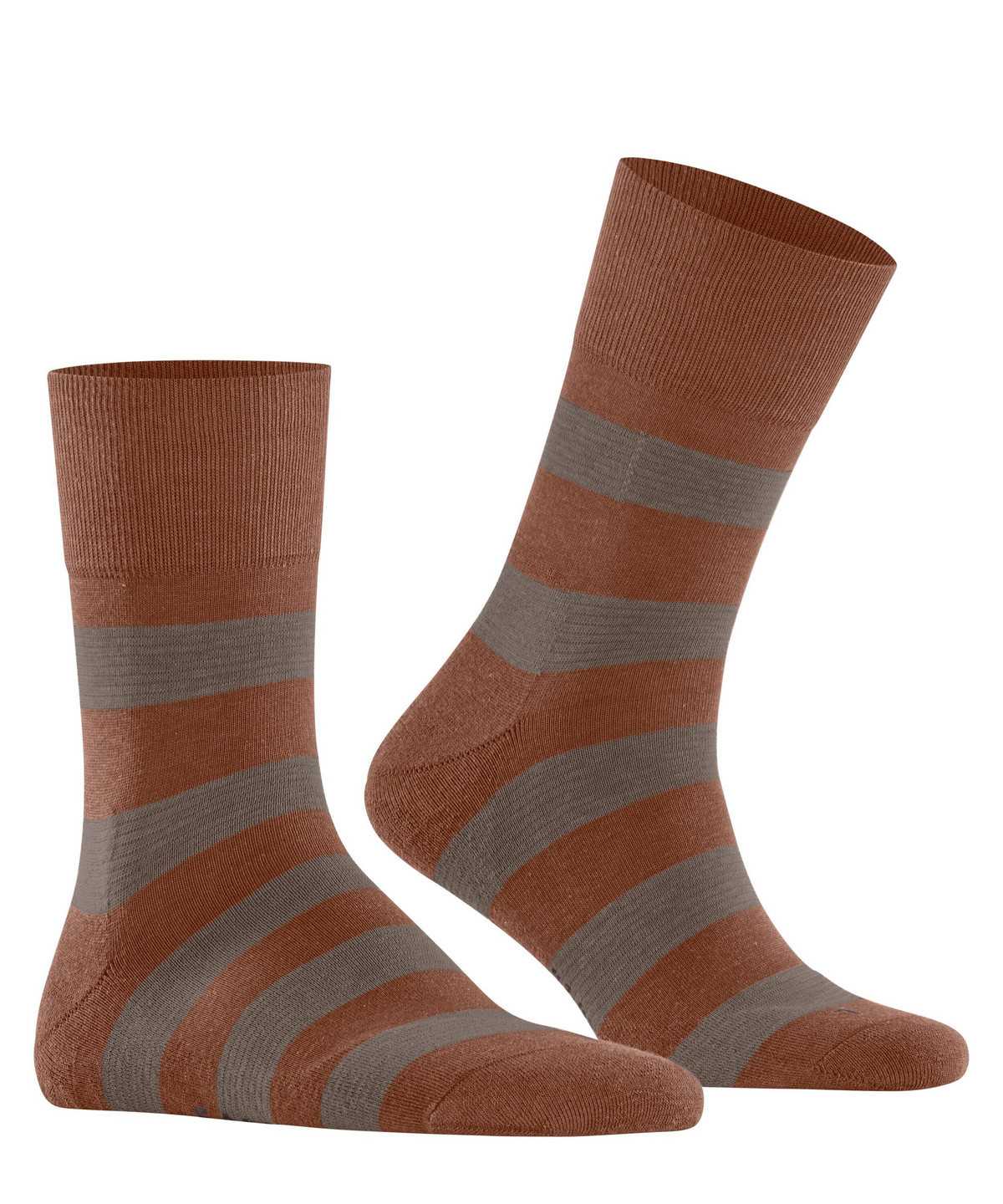 Falke Block Stripe Socks Socken Damen Braun | 8721346-HW