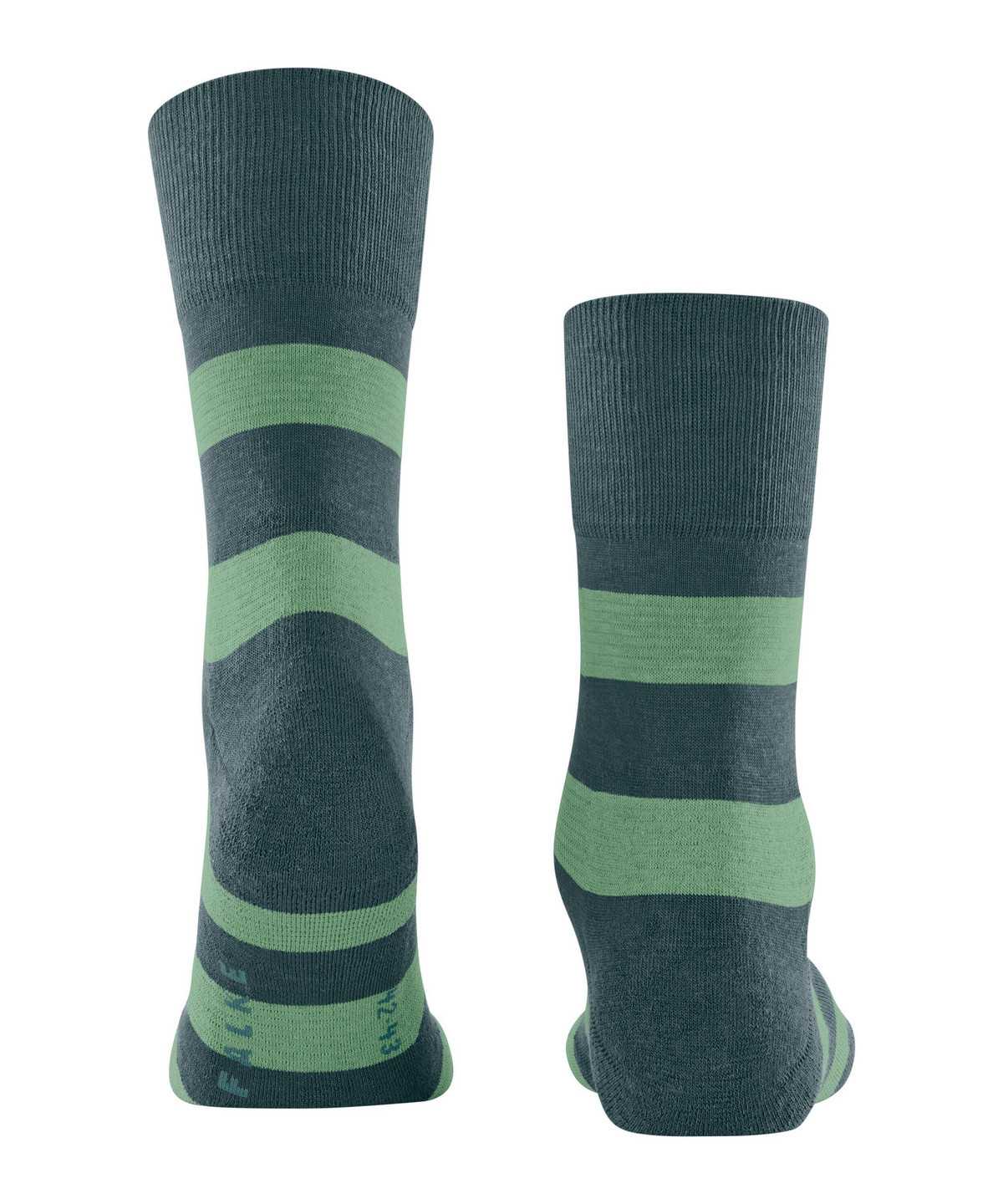 Falke Block Stripe Socks Socken Damen Grün | 0518379-VN