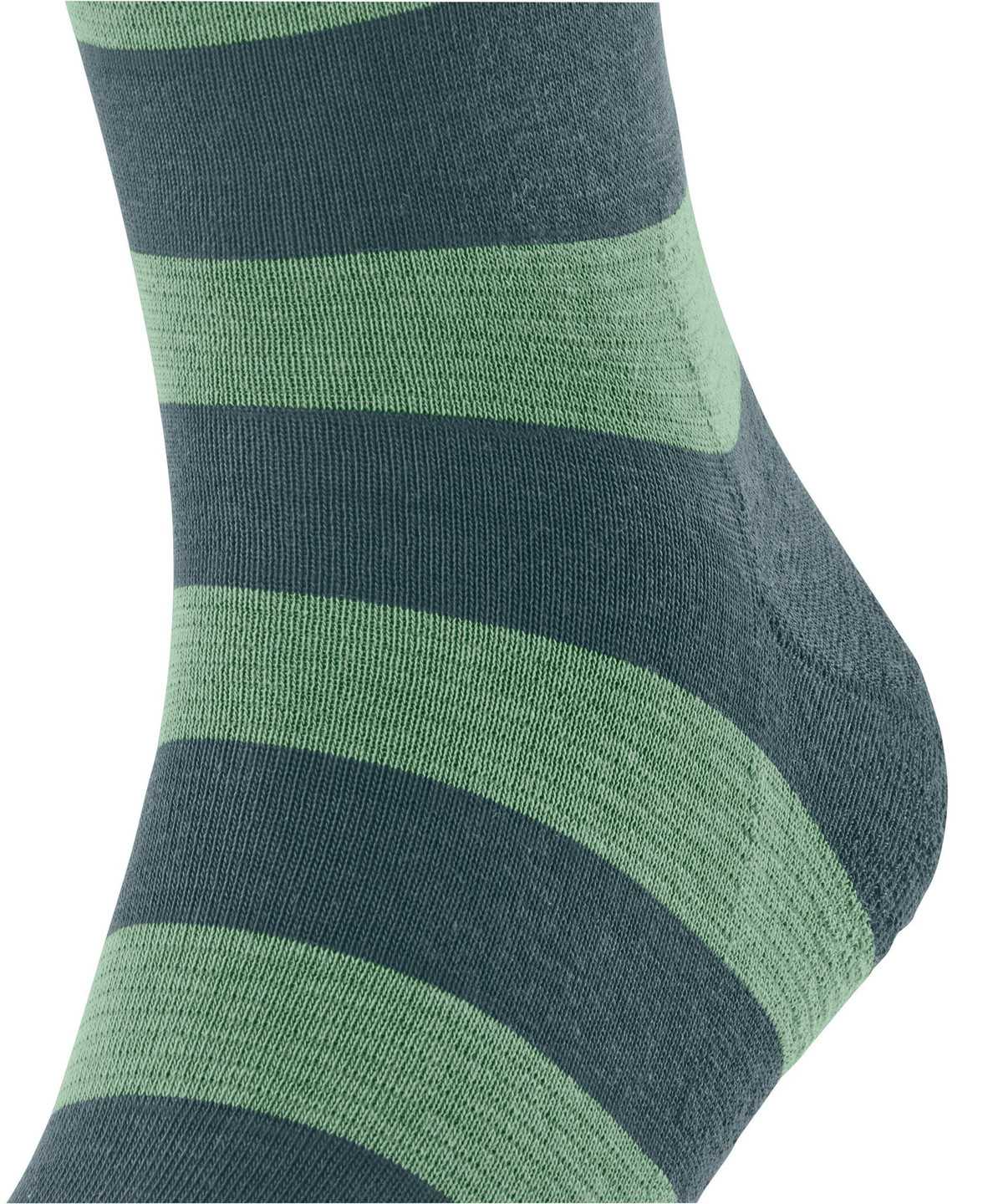 Falke Block Stripe Socks Socken Damen Grün | 0518379-VN