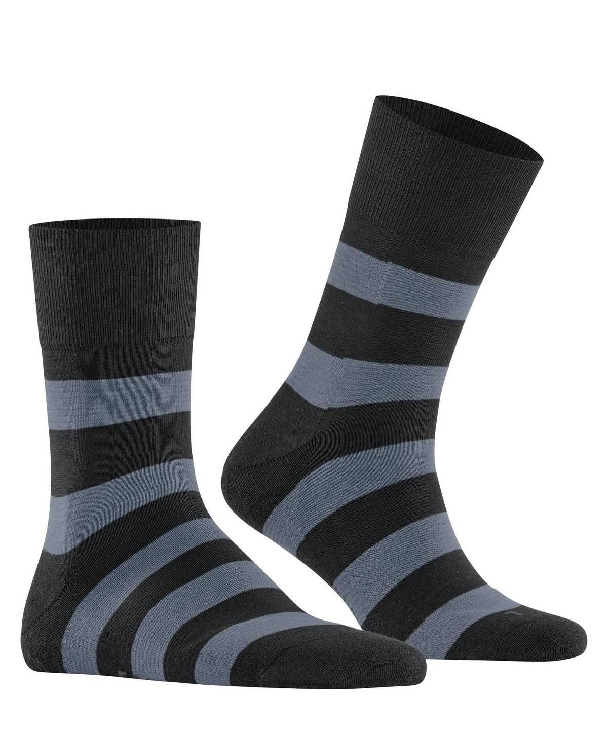 Falke Block Stripe Socks Socken Damen Schwarz | 7624309-MD