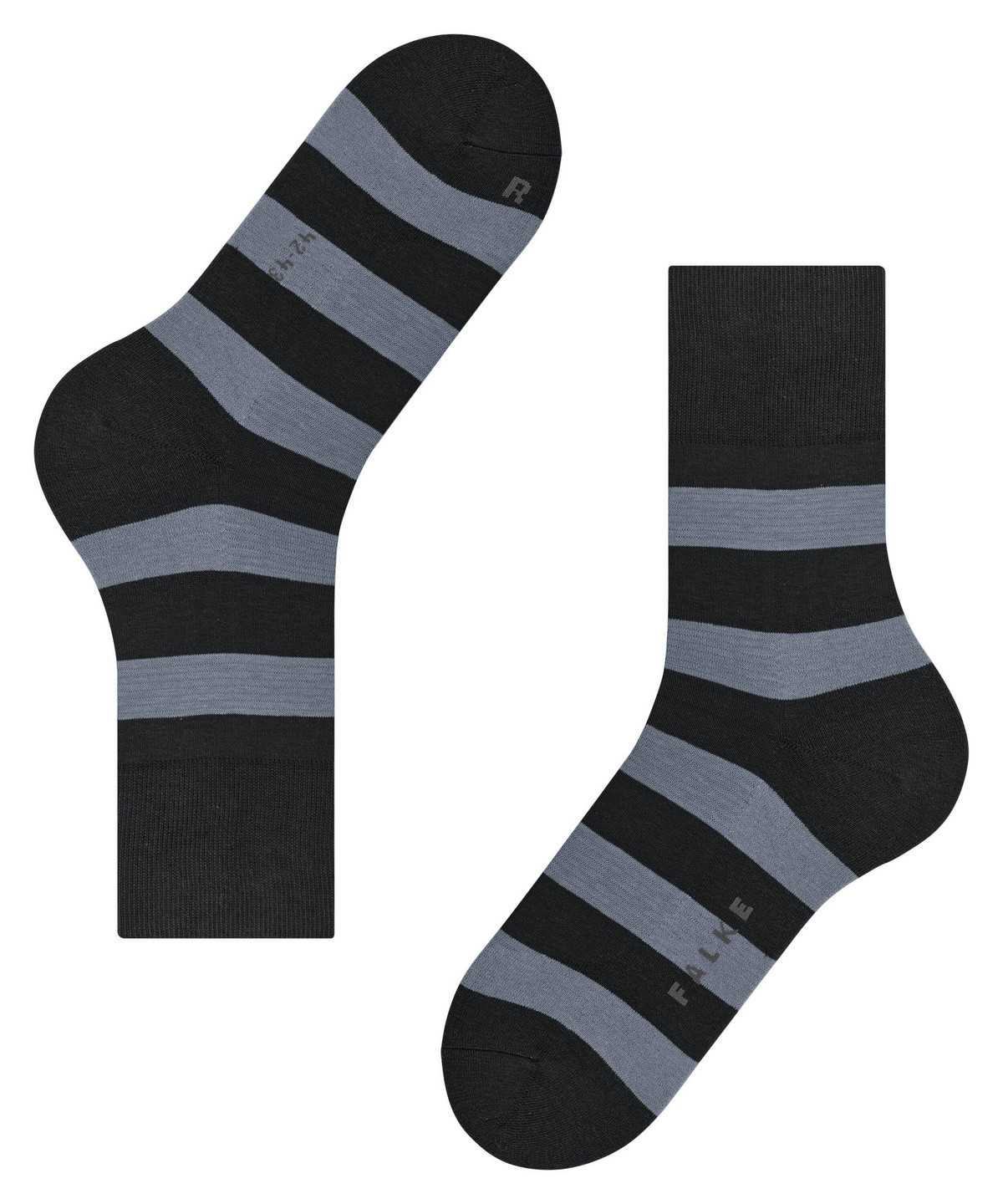 Falke Block Stripe Socks Socken Damen Schwarz | 7624309-MD