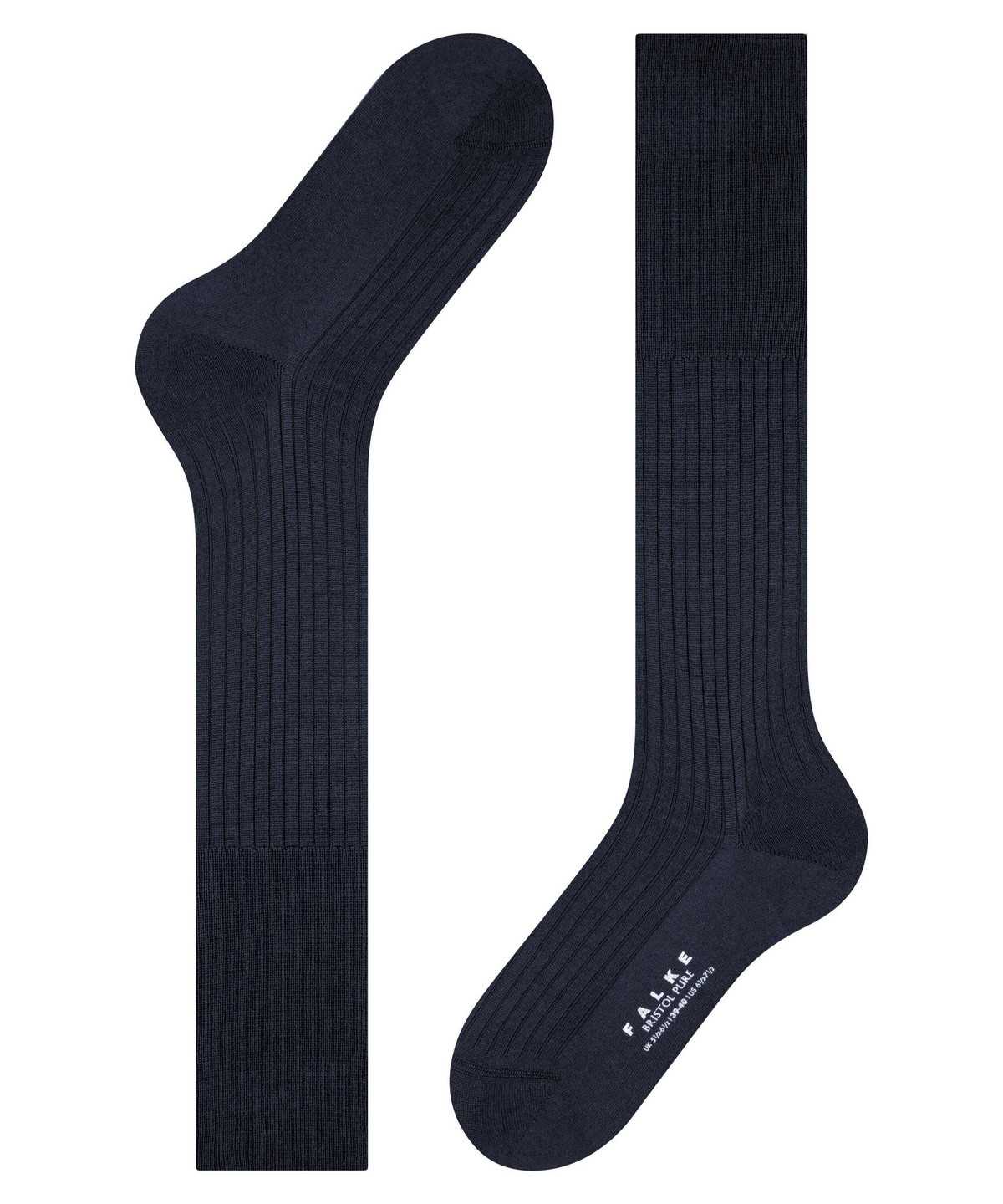 Falke Bristol Pure Knee-high Socks Socken Herren Blau | 5491780-HU