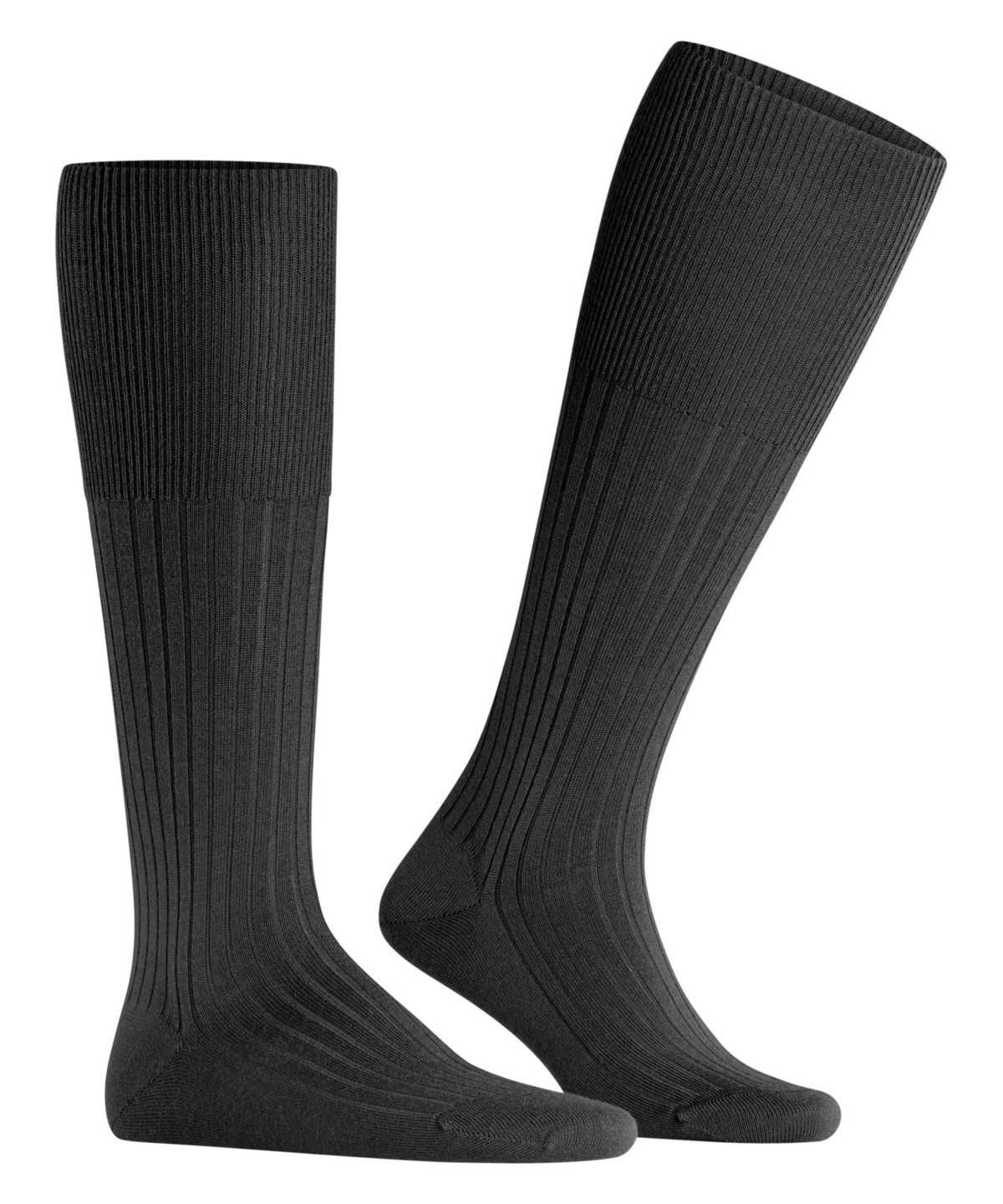 Falke Bristol Pure Knee-high Socks Socken Herren Schwarz | 5138906-JK