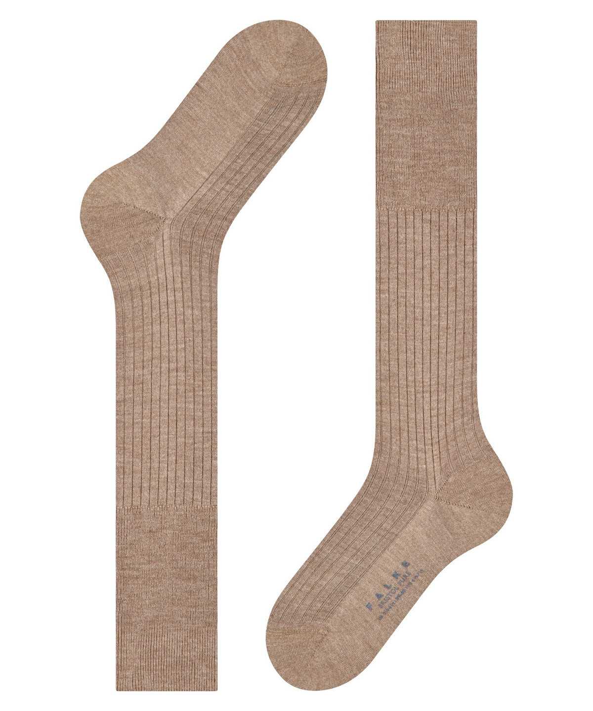 Falke Bristol Pure Knee-high Socks Socken Herren Braun | 7126593-JF