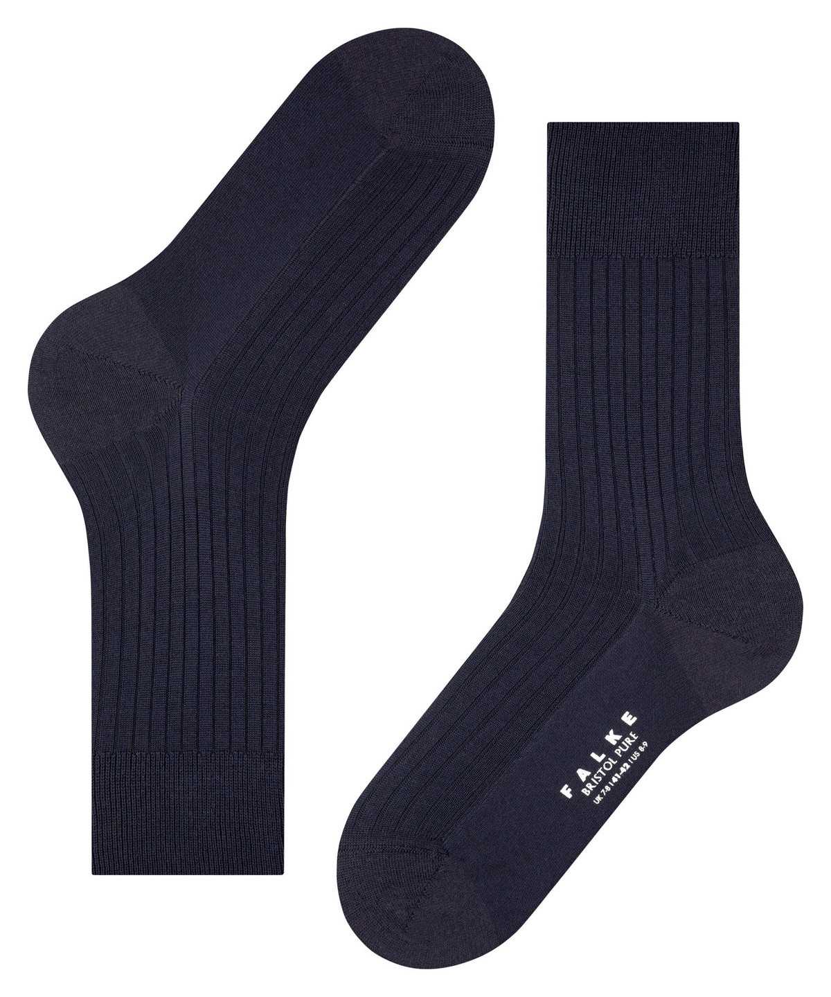 Falke Bristol Pure Socks Socken Herren Blau | 8572140-IH