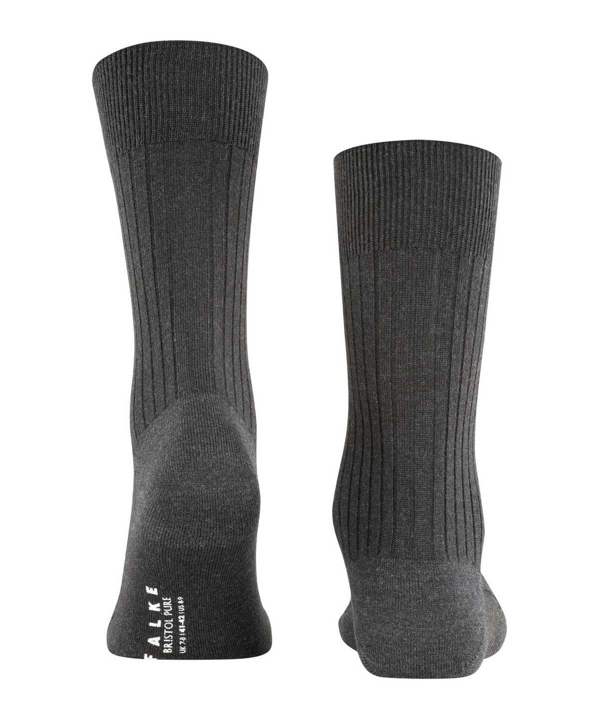 Falke Bristol Pure Socks Socken Herren Grau | 7124890-OV