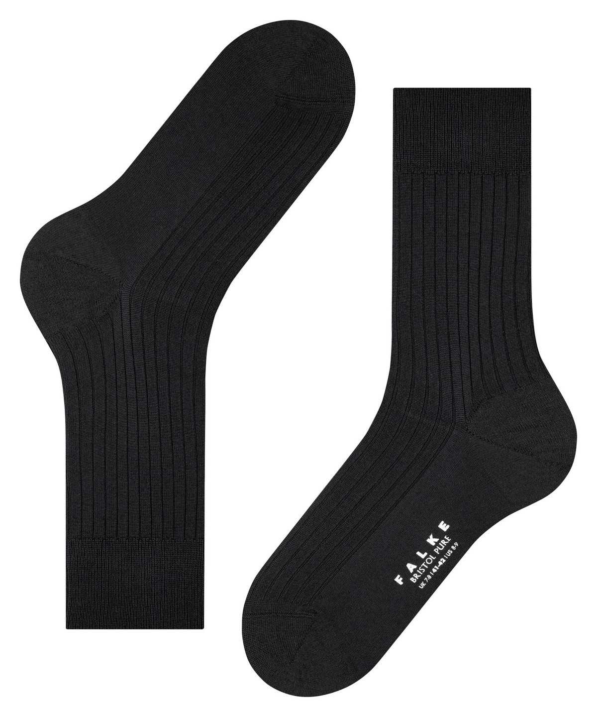 Falke Bristol Pure Socks Socken Herren Schwarz | 0187246-ZO