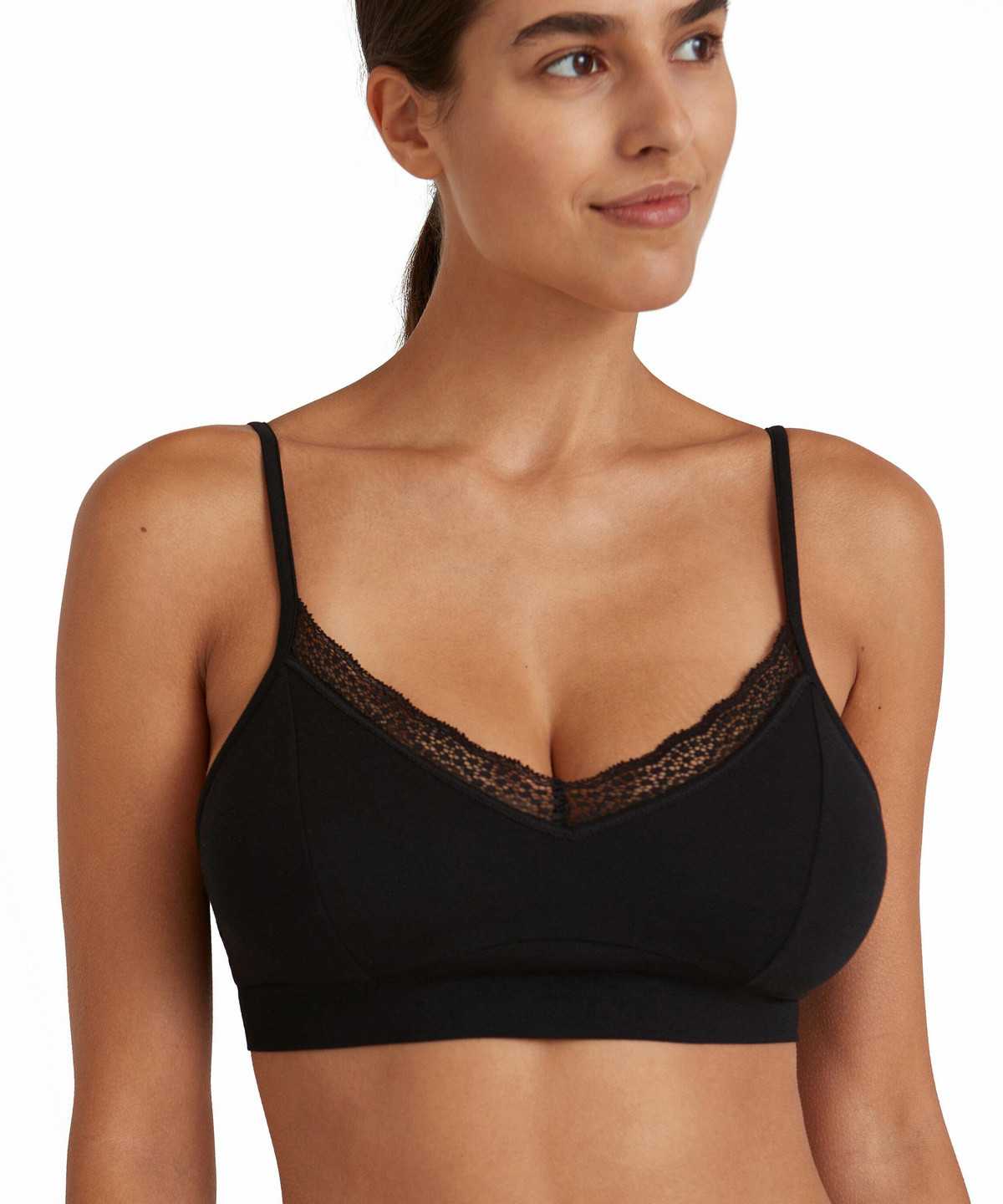 Falke Bustier Daily Lace Bras & Tops Damen Schwarz | 7942180-XZ