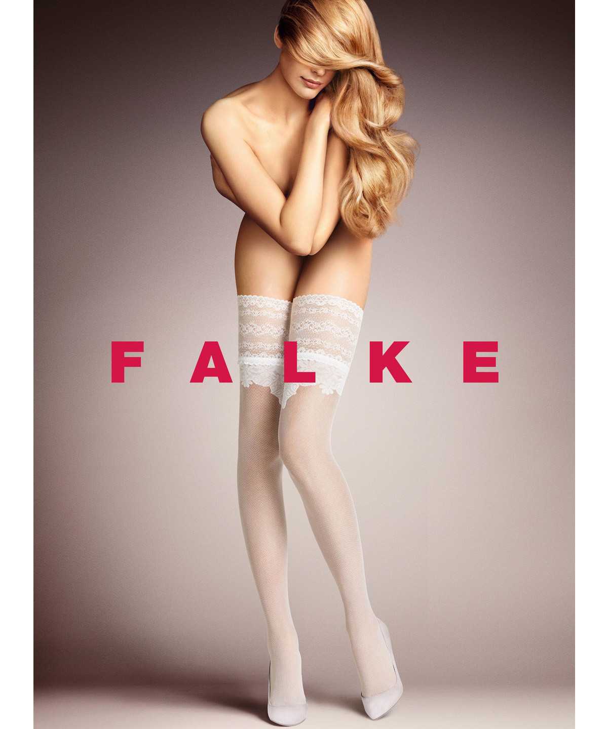 Falke Ceremonial 20 DEN Stay-ups Thigh Highs Damen Weiß | 1285943-VL