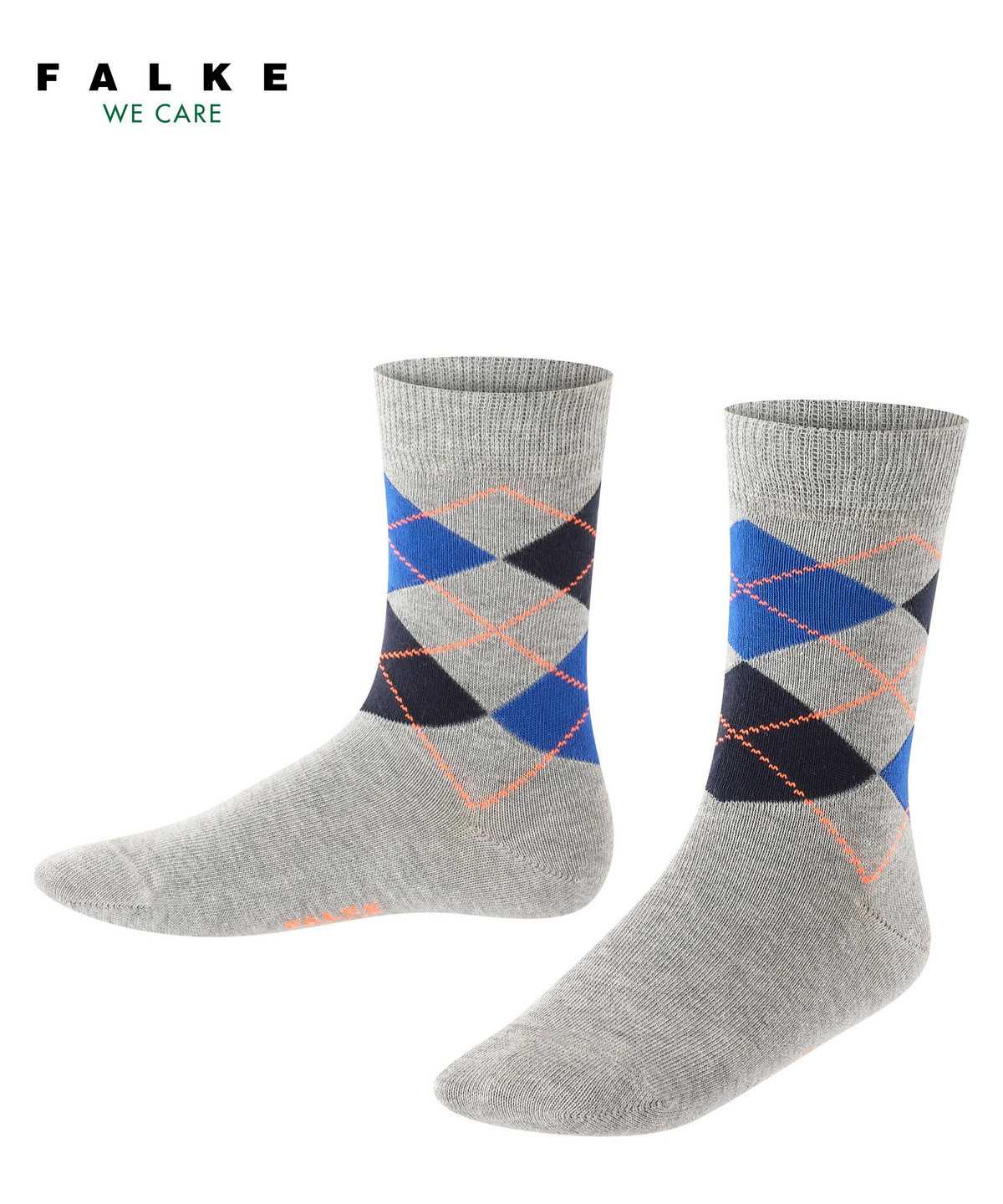 Falke Classic Argyle Socks Socken Kinder Grau | 7491250-DM