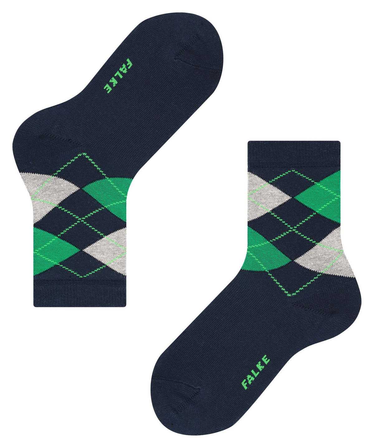 Falke Classic Argyle Socks Socken Kinder Blau | 6301485-FE