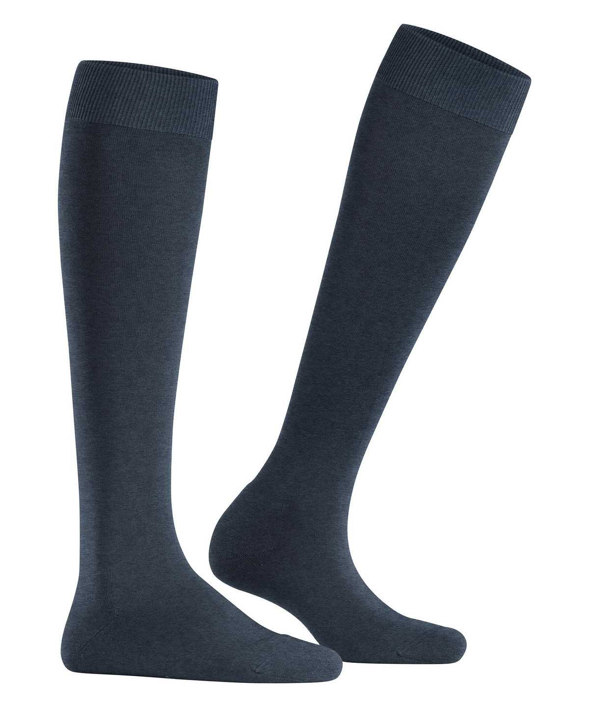 Falke ClimaWool Knee-high Socks Socken Damen Blau | 0485792-BK