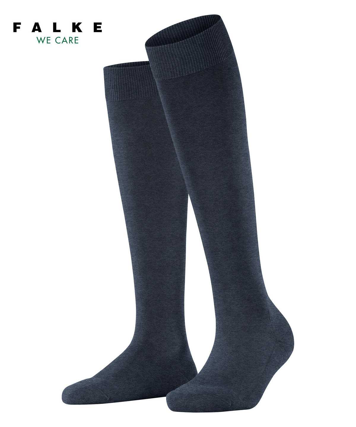 Falke ClimaWool Knee-high Socks Socken Damen Blau | 0485792-BK