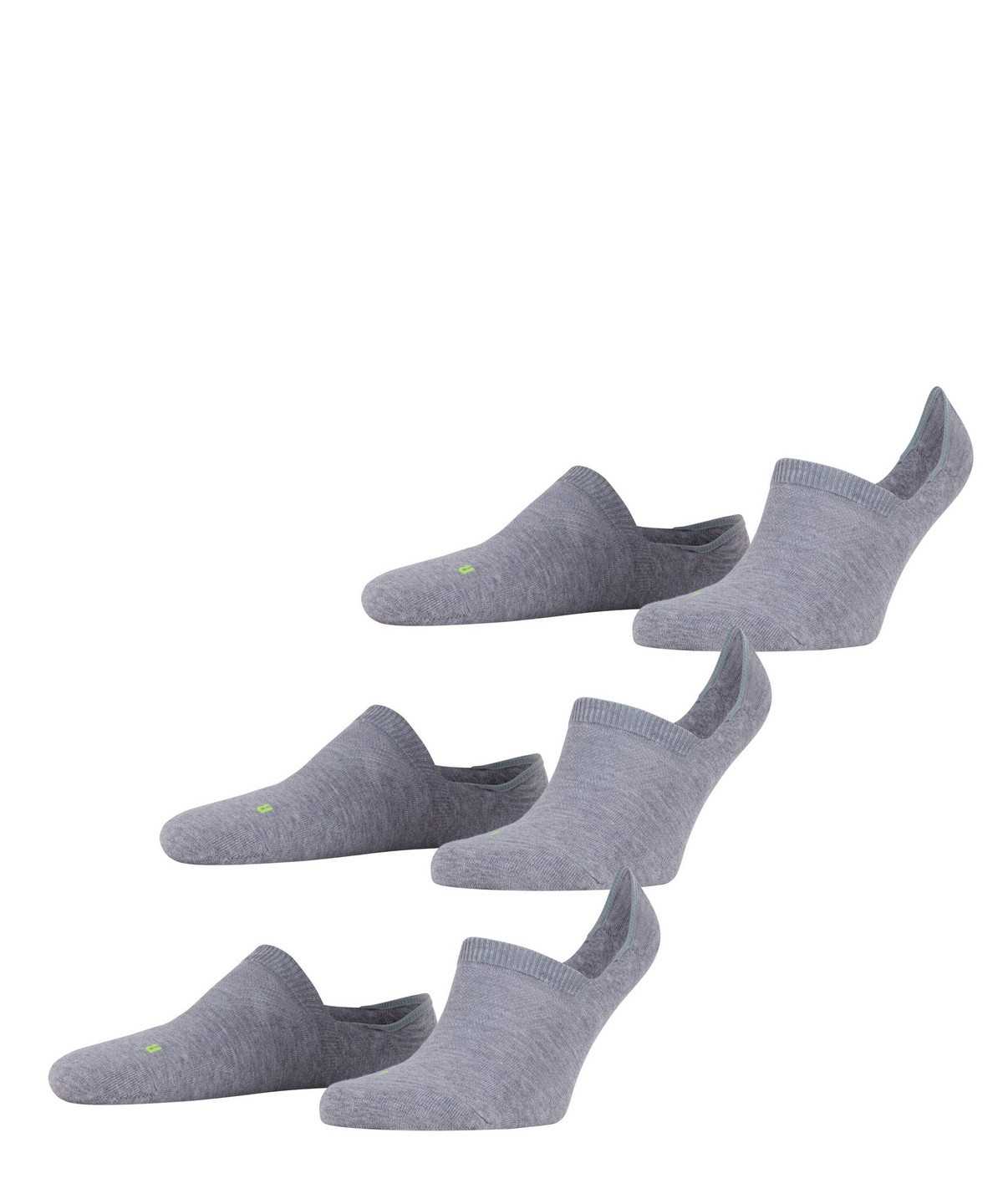 Falke Cool Kick 3-Pack Invisibles No Show Socks Herren Grau | 0567913-UR