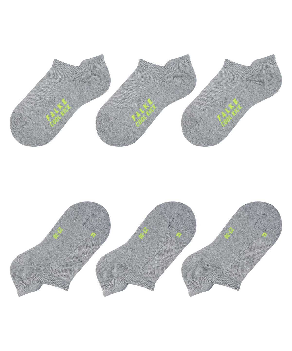 Falke Cool Kick 3-Pack Sneaker Socks Socken Kinder Grau | 1230945-IU