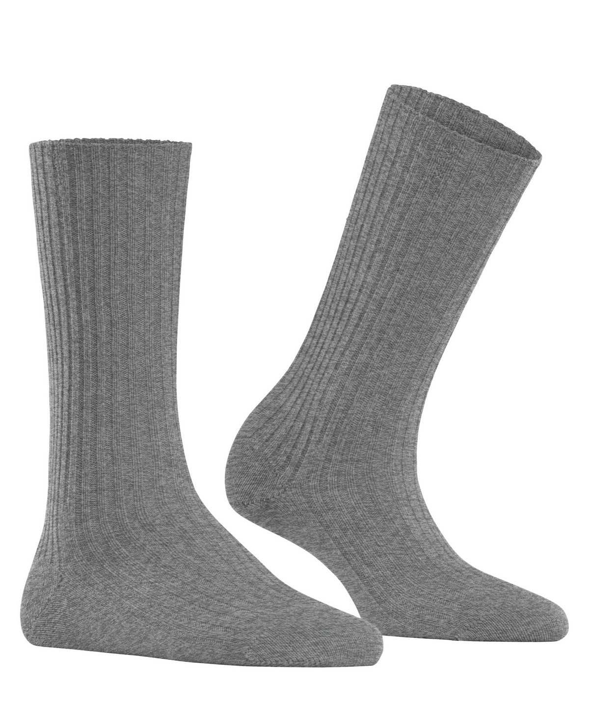 Falke Cosy Wool Boot Socks Socken Damen Grau | 0148365-ZU