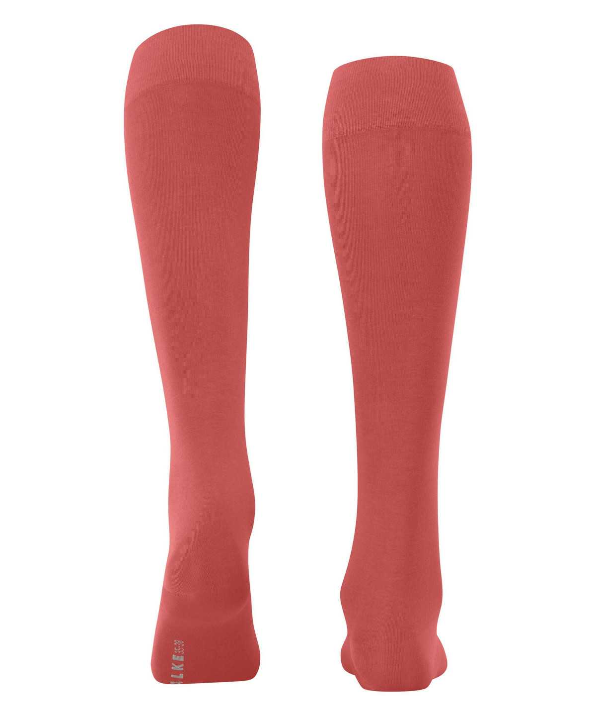 Falke Cotton Touch Knee-high Socks Socken Damen Rot | 9281607-WJ