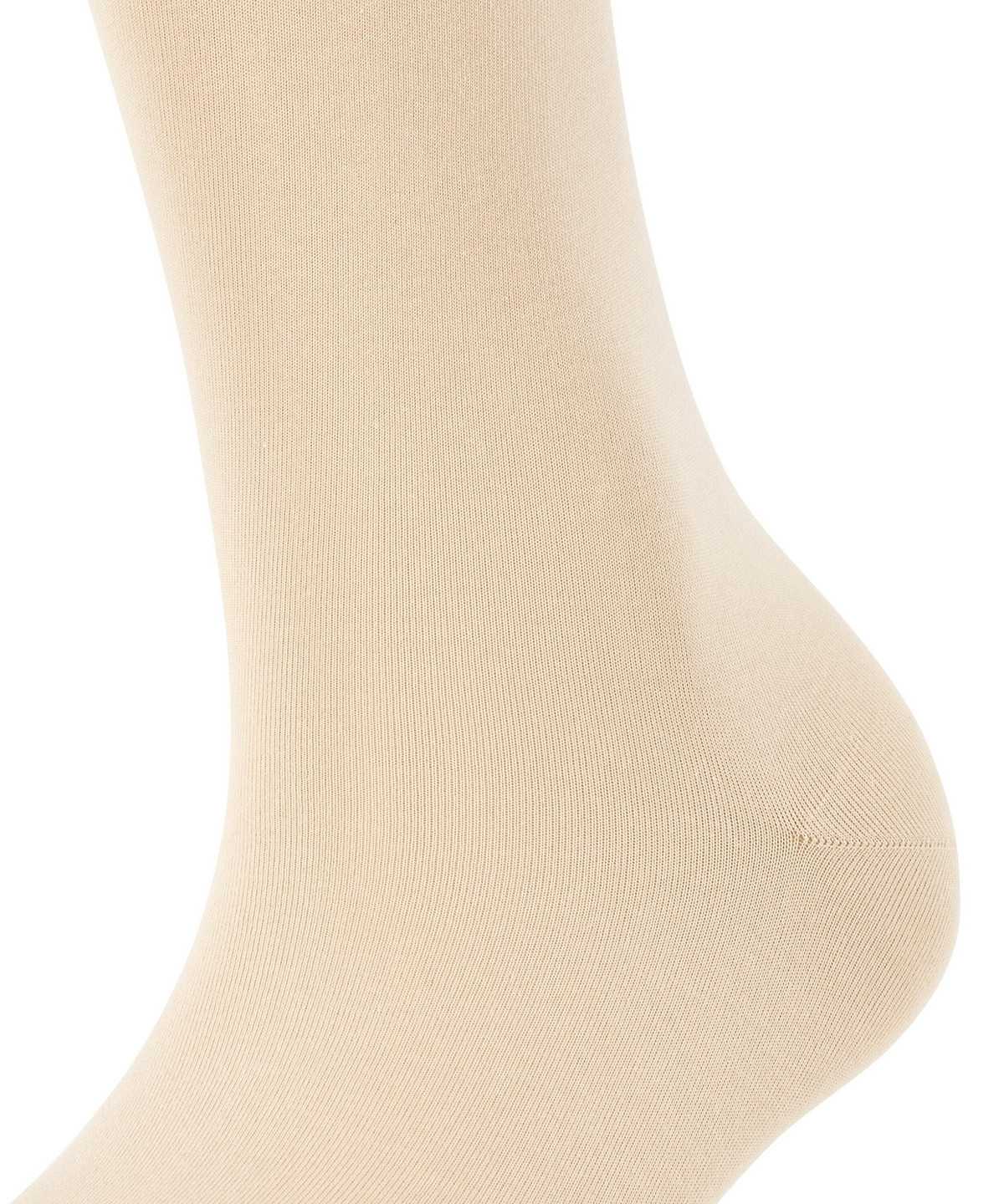 Falke Cotton Touch Knee-high Socks Socken Damen Beige | 9341276-UH