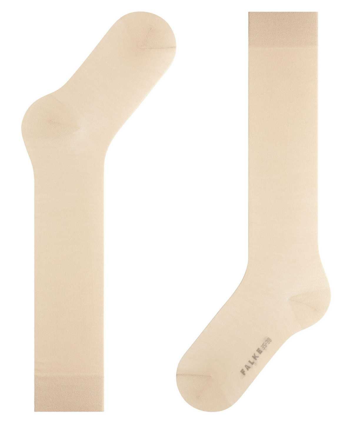 Falke Cotton Touch Knee-high Socks Socken Damen Beige | 9341276-UH