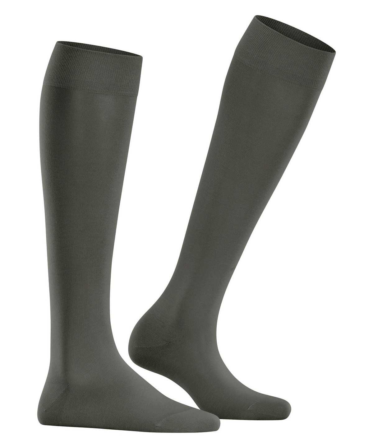 Falke Cotton Touch Knee-high Socks Socken Damen Grün | 2730694-YD