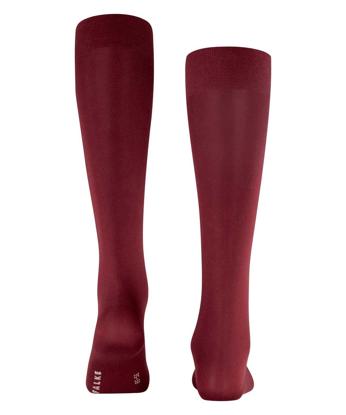 Falke Cotton Touch Knee-high Socks Socken Damen Rot | 1946230-HN