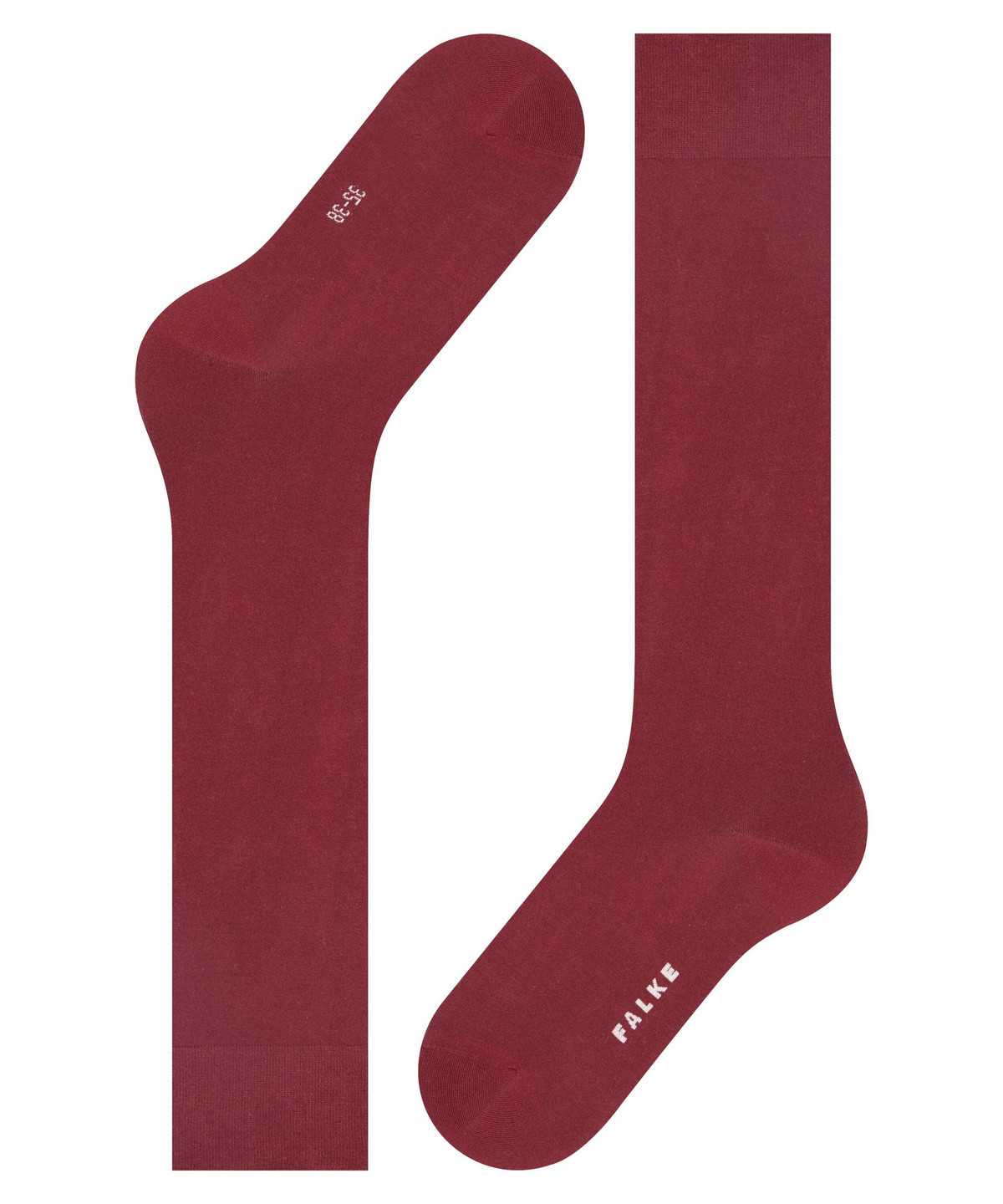 Falke Cotton Touch Knee-high Socks Socken Damen Rot | 1946230-HN