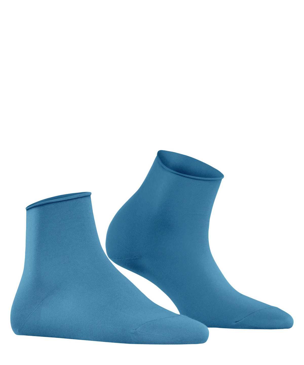 Falke Cotton Touch Short sock Socken Damen Blau | 6902154-PQ