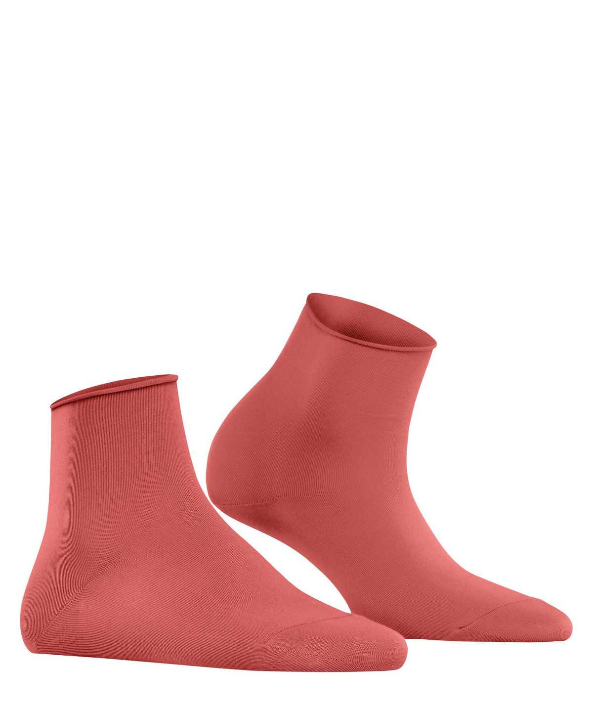 Falke Cotton Touch Short sock Socken Damen Rot | 7462830-WX