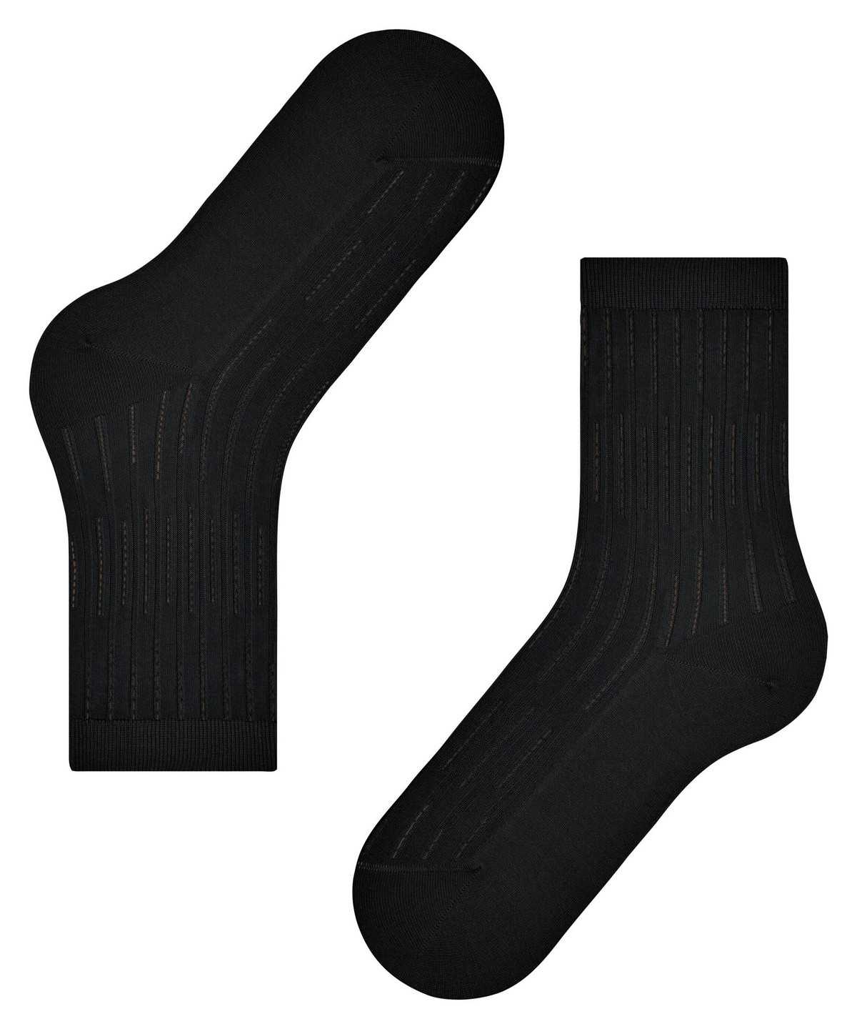 Falke Dash Rib Socks Socken Damen Schwarz | 6792841-YC