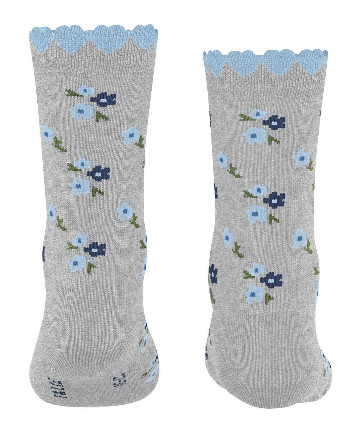 Falke Ditsy Flowers Socks Socken Kinder Grau | 2697031-BR