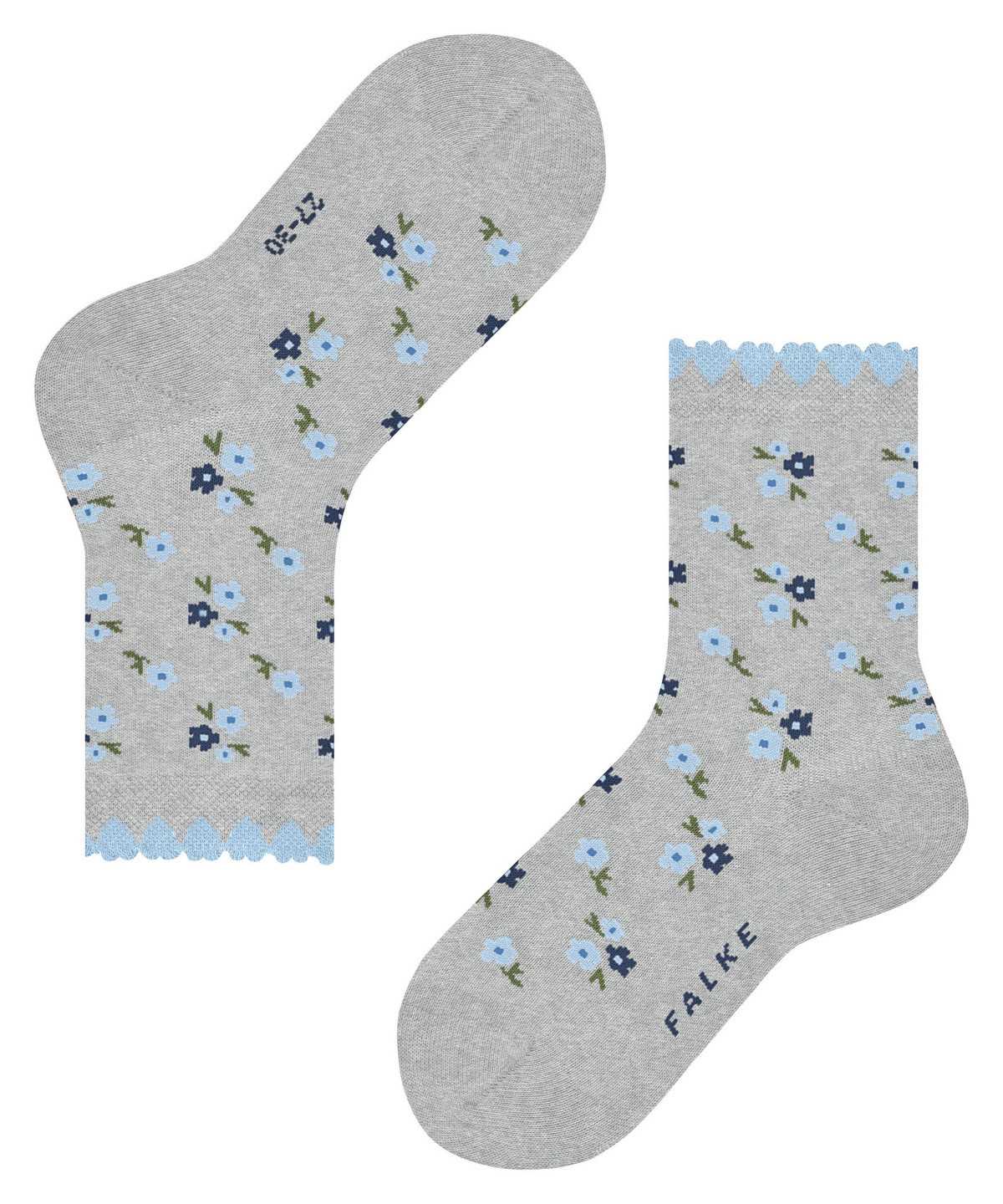 Falke Ditsy Flowers Socks Socken Kinder Grau | 2697031-BR