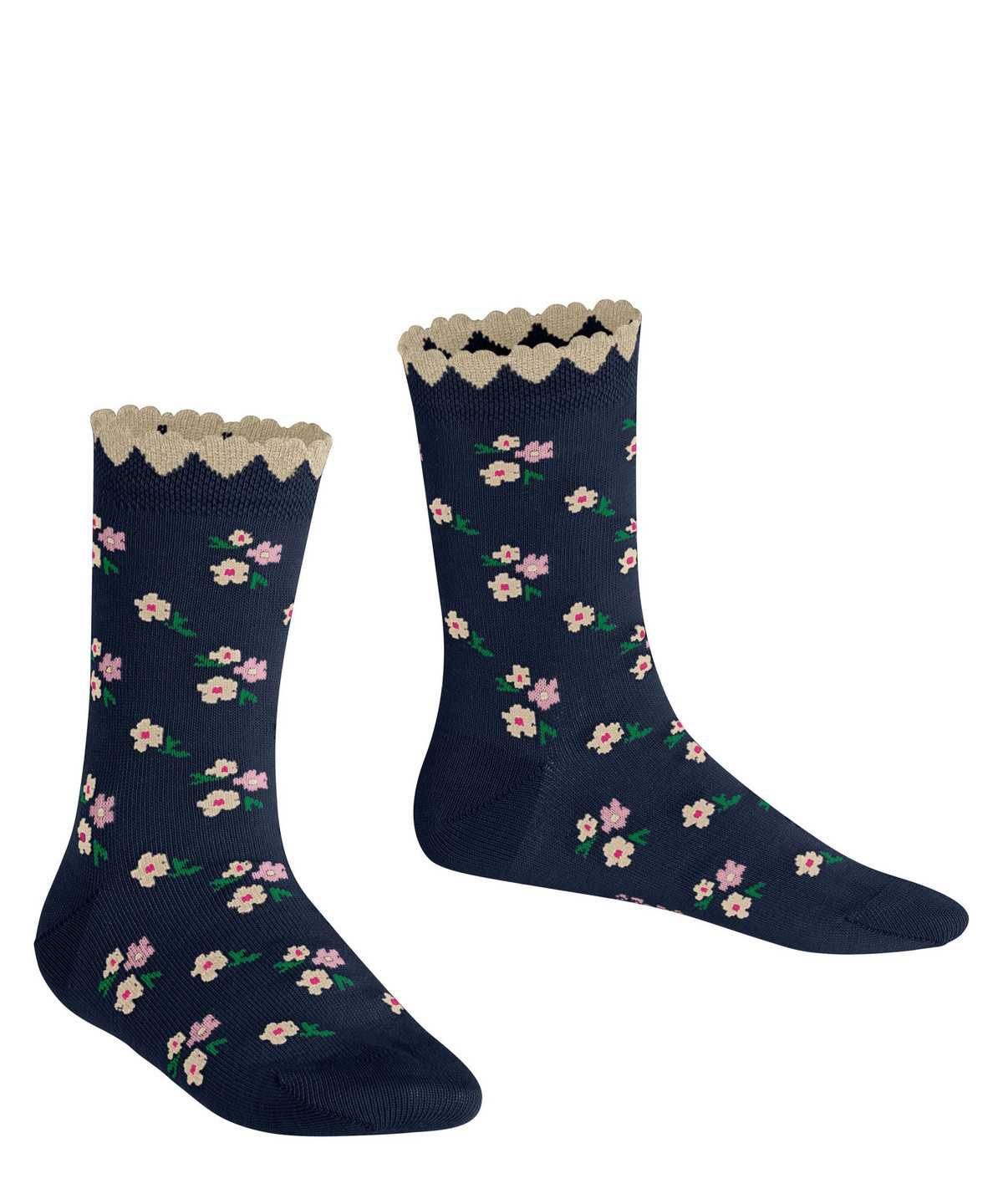 Falke Ditsy Flowers Socks Socken Kinder Blau | 1698352-TC