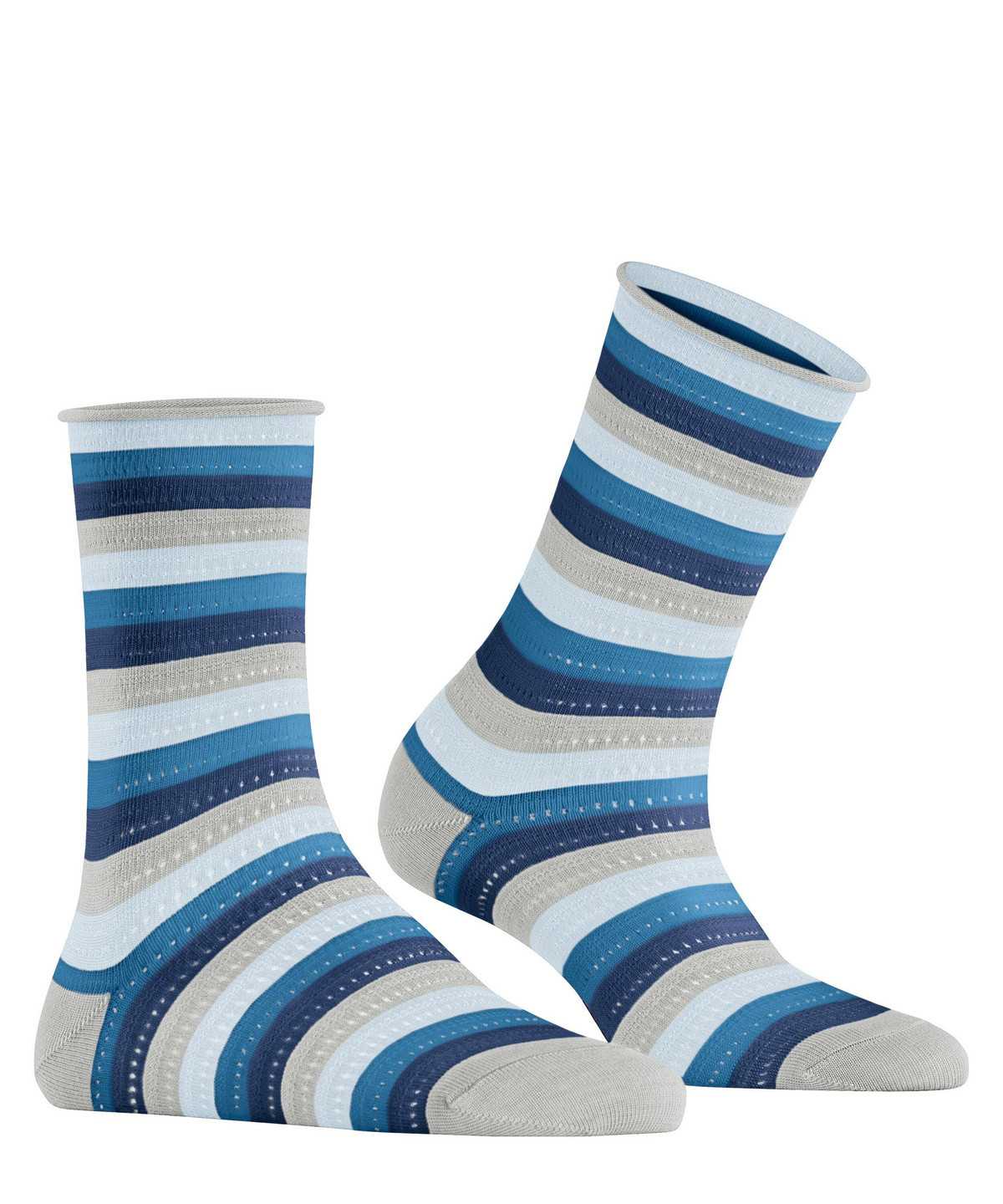 Falke Dopamine Stripe Socks Socken Damen Grau | 3190842-AG