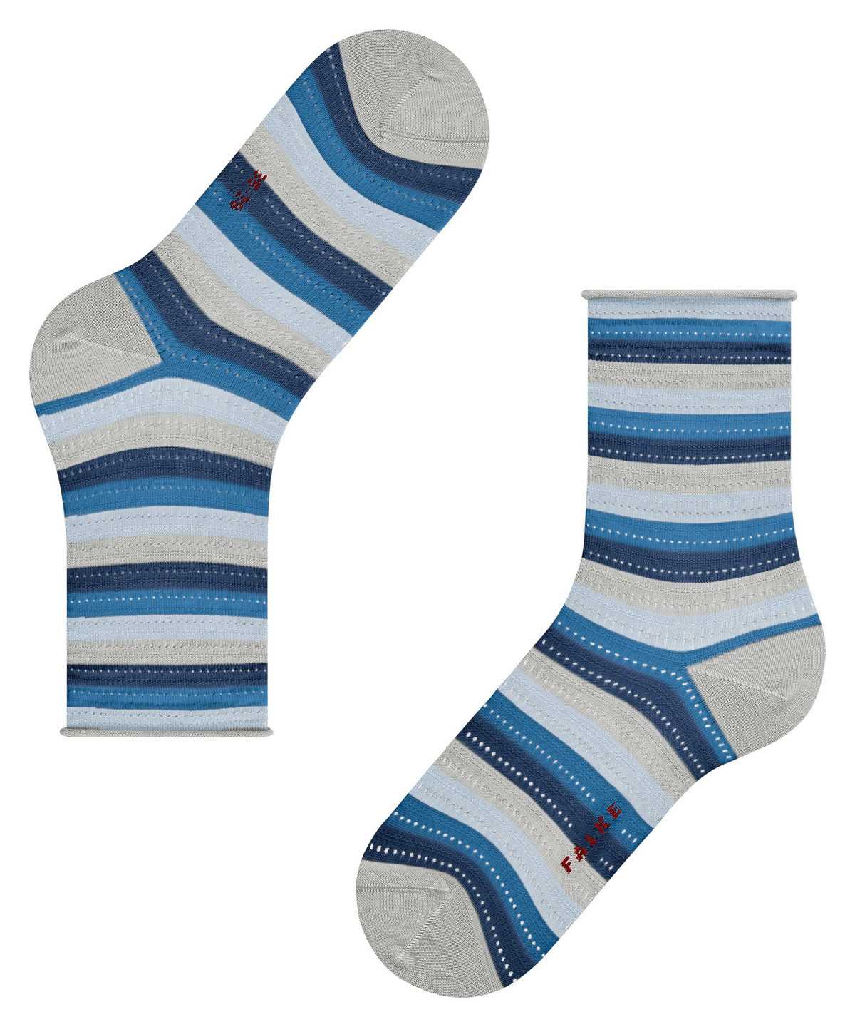 Falke Dopamine Stripe Socks Socken Damen Grau | 3190842-AG