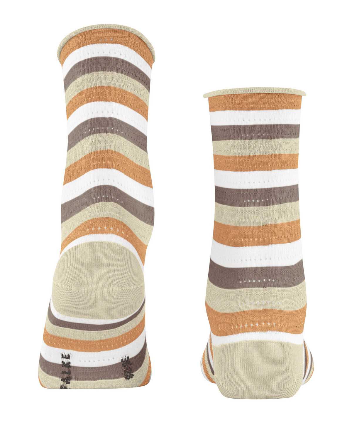 Falke Dopamine Stripe Socks Socken Damen Beige | 4936701-NM