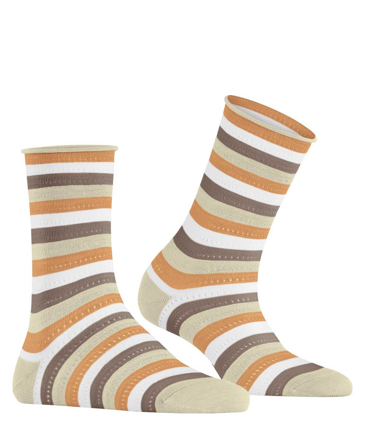 Falke Dopamine Stripe Socks Socken Damen Beige | 4936701-NM