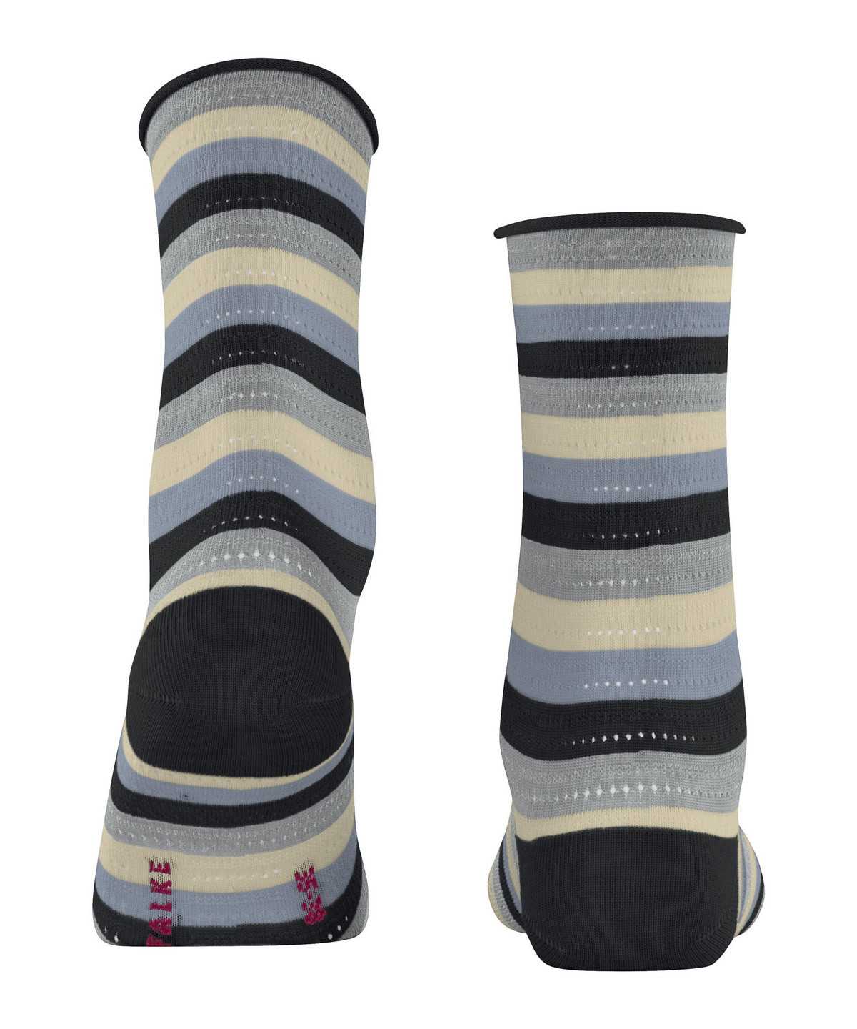 Falke Dopamine Stripe Socks Socken Damen Schwarz | 2659831-ZI