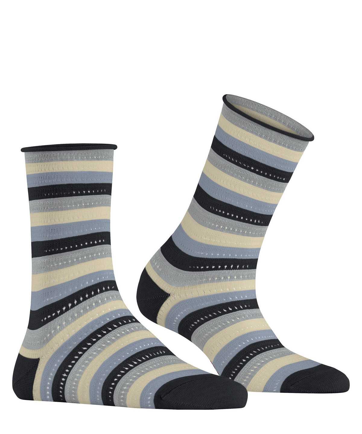 Falke Dopamine Stripe Socks Socken Damen Schwarz | 2659831-ZI