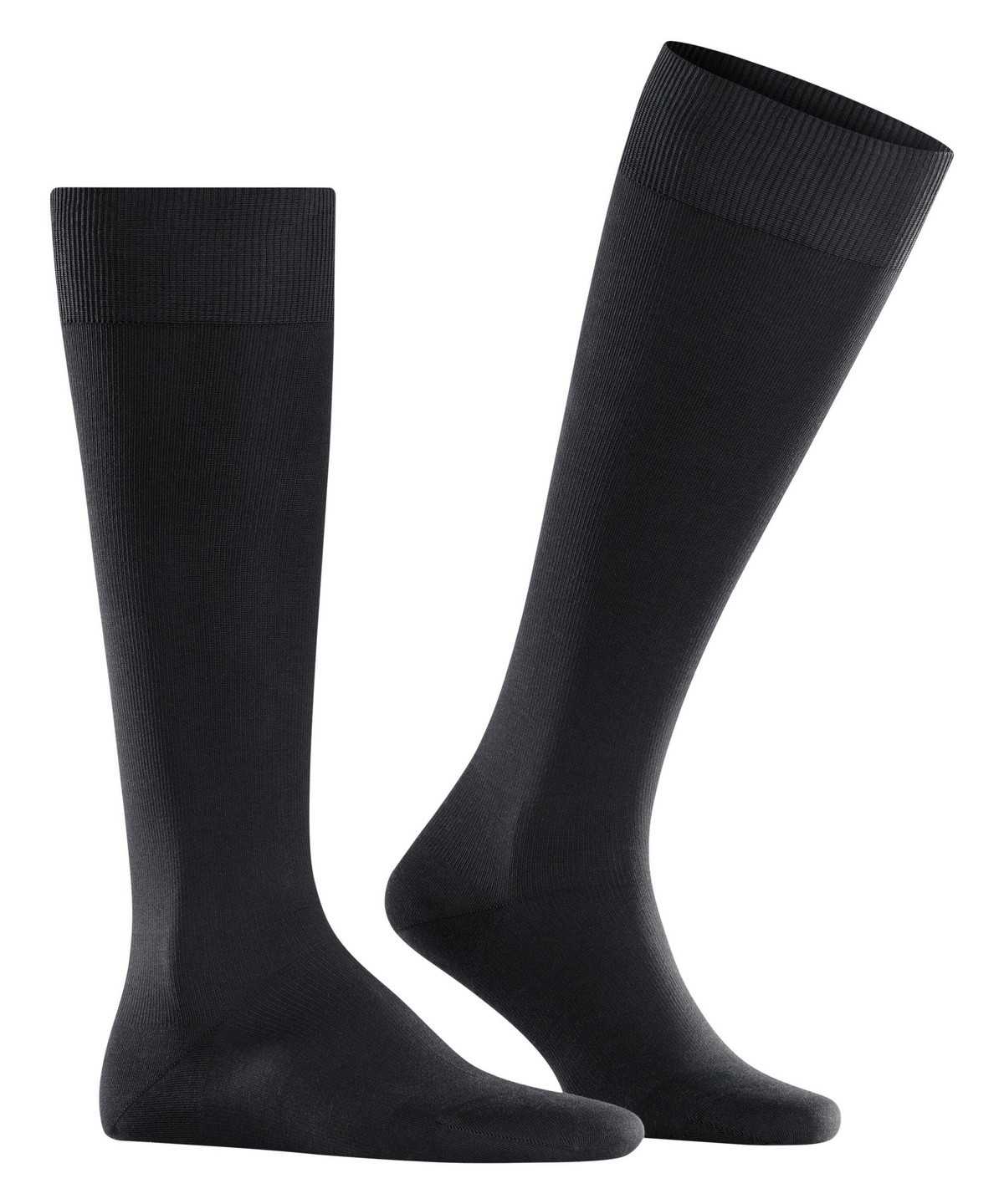 Falke Energizing Cotton Knee-high Socks Socken Herren Schwarz | 8137469-BM