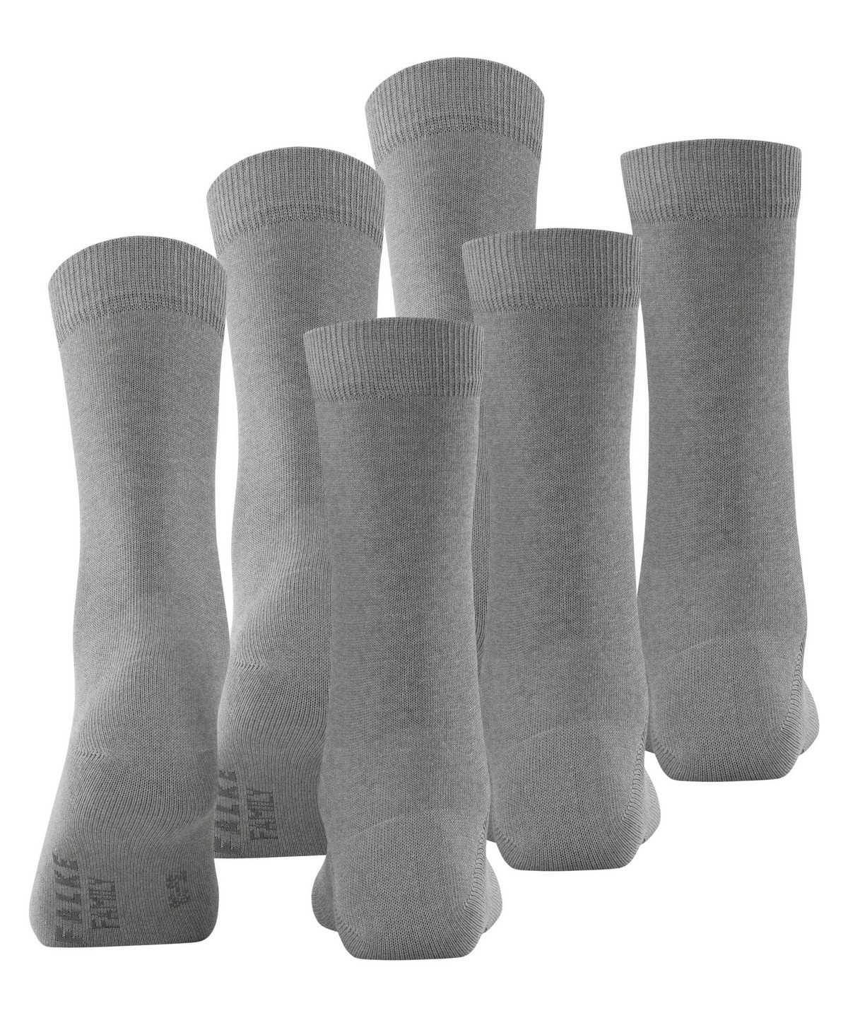 Falke Family 3-Pack Socks Socken Damen Grau | 6047253-AT