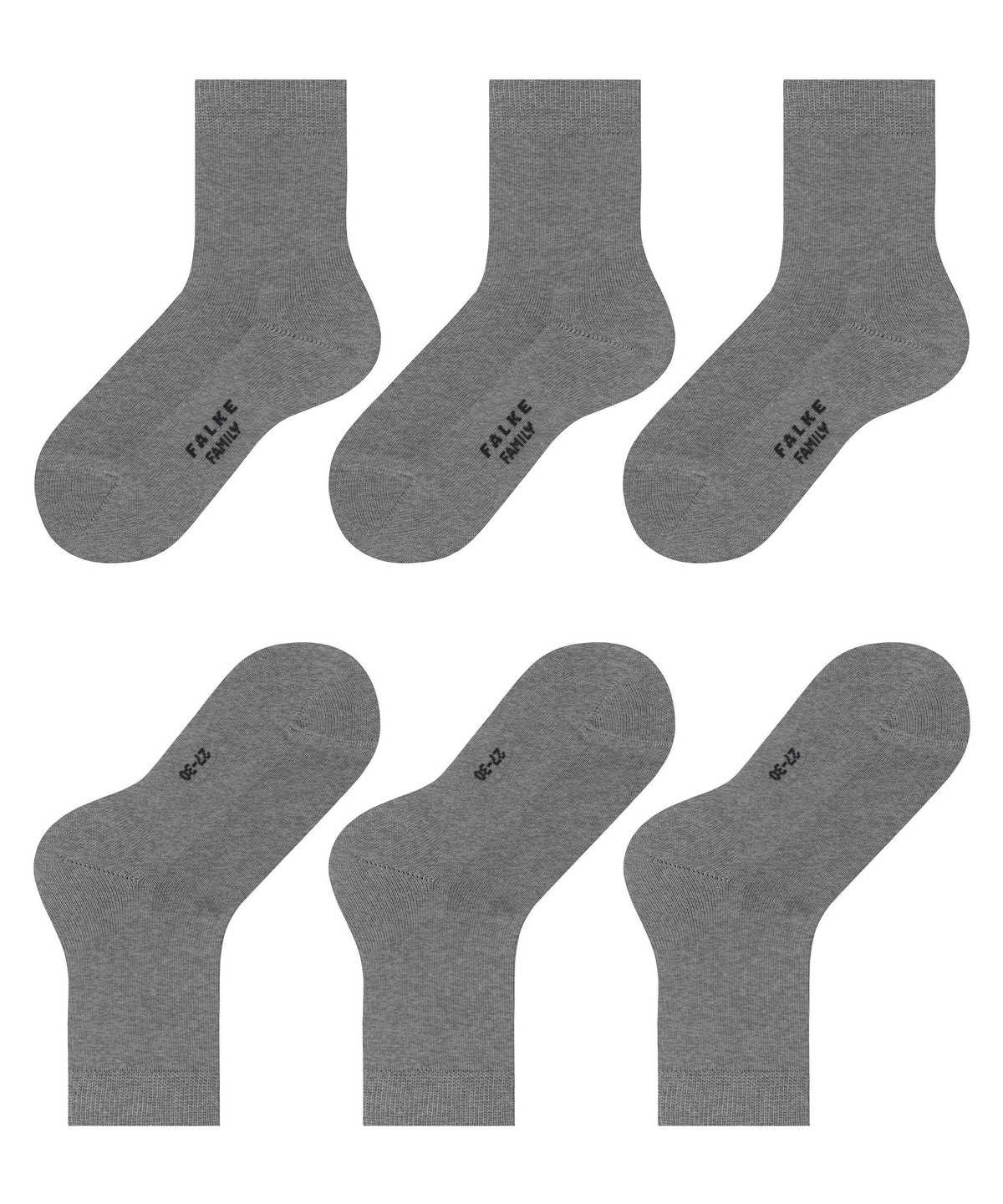 Falke Family 3-Pack Socks Socken Kinder Grau | 6518340-BP