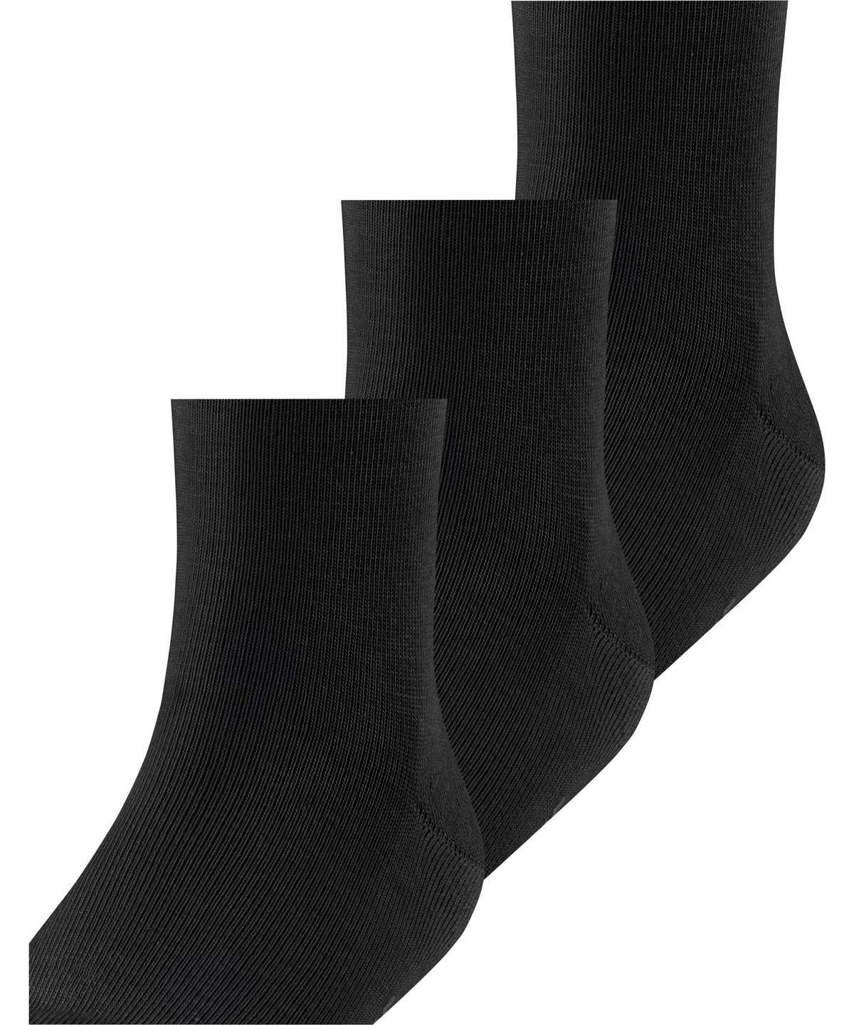 Falke Family 3-Pack Socks Socken Kinder Schwarz | 4325069-FO