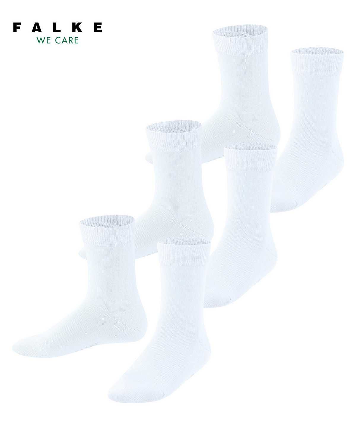 Falke Family 3-Pack Socks Socken Kinder Weiß | 8930614-HU