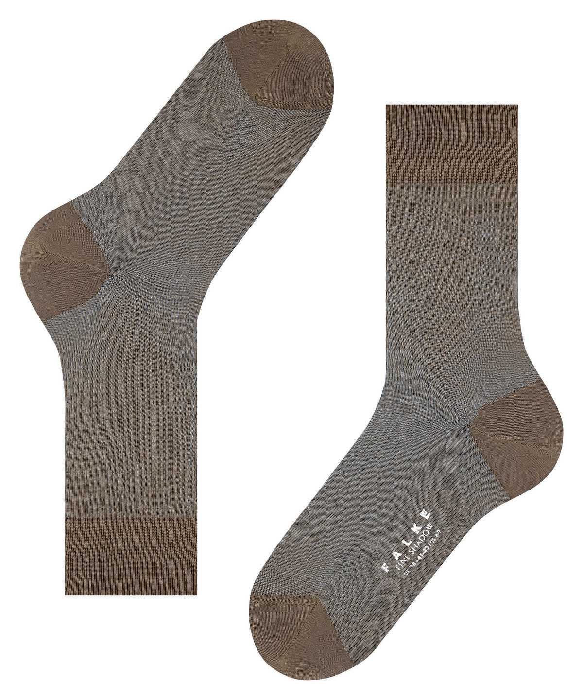 Falke Fine Shadow Socks Socken Herren Braun | 1620389-WF