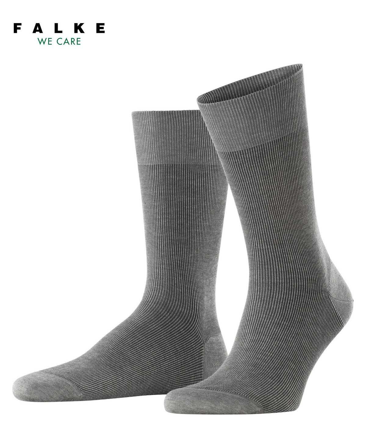 Falke Fine Shadow Socks Socken Herren Grau | 5670814-IW