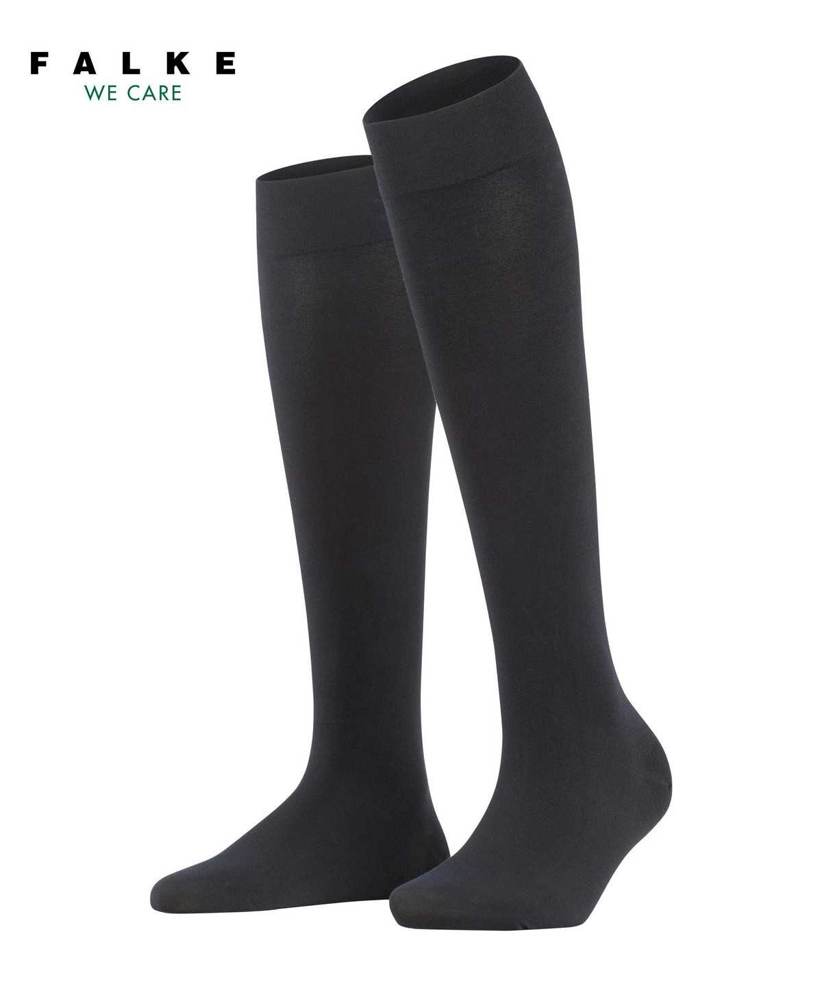 Falke Fine Softness 50 DEN Knee-high Socks Socken Damen Schwarz | 3591827-TJ