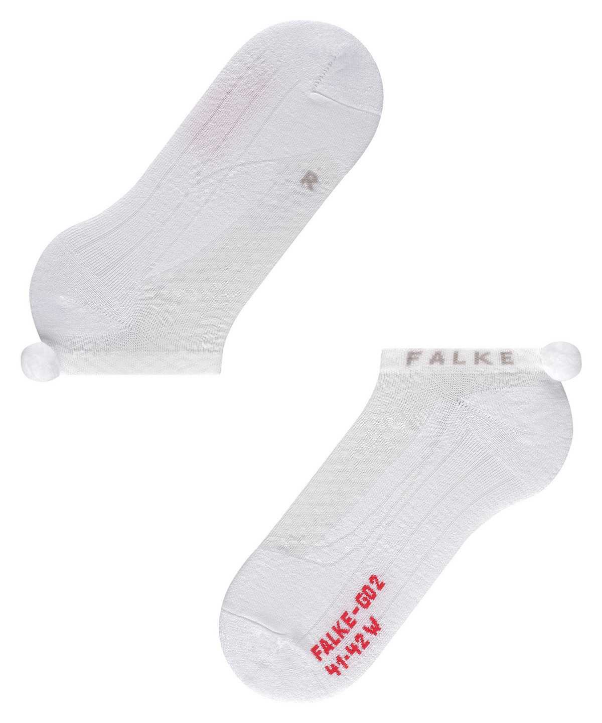 Falke GO2 Pompom Golf Invisibles Sports Socks Damen Weiß | 7415063-JX