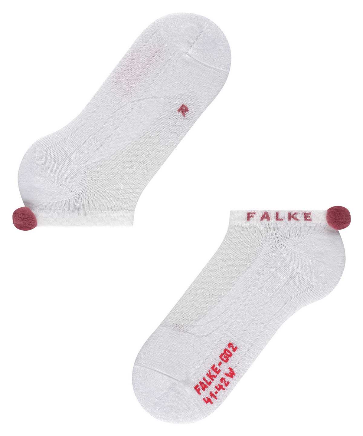 Falke GO2 Pompom Golf Invisibles Sports Socks Damen Weiß | 8371206-NW